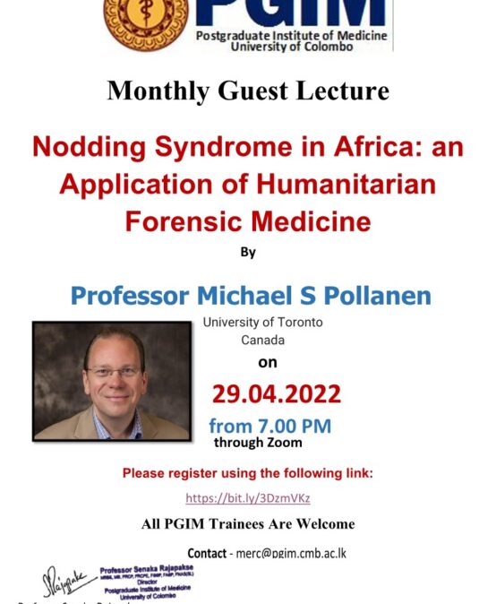 Nodding Syndrome in Africa: an Application of Humanitarian Forensic Medicine By Professor Michael S Pollanen