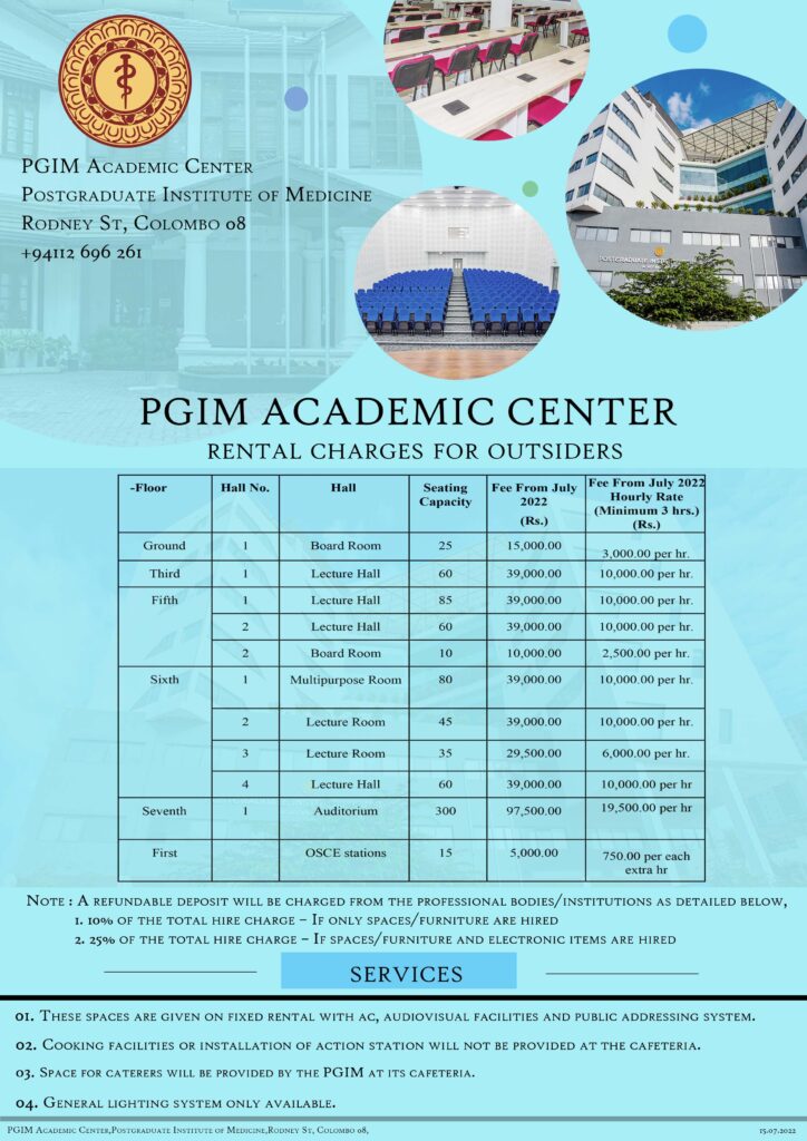 4 Rental Charges Academic Centre PGIM