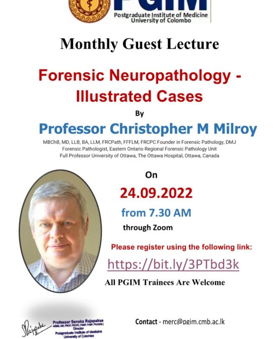 Forensic Neuropathology – Illustrated Cases By Professor Christopher M Milroy