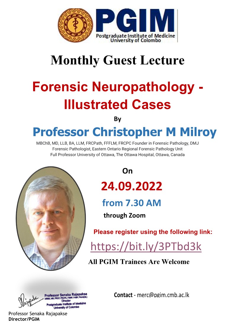 Forensic Neuropathology – Illustrated Cases By Professor Christopher M Milroy