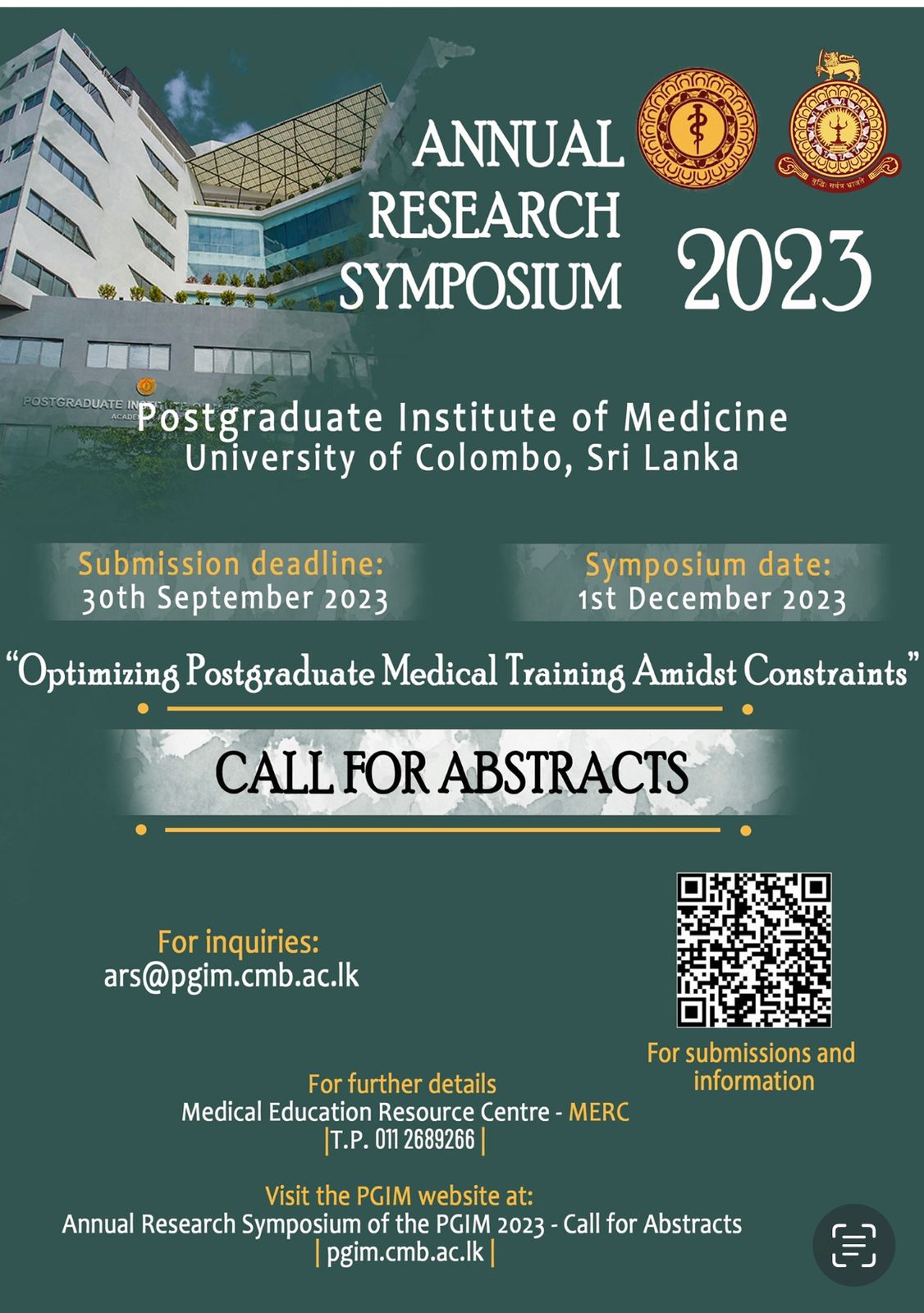 The Annual Research Symposium (ARS)-PGIM 2023
