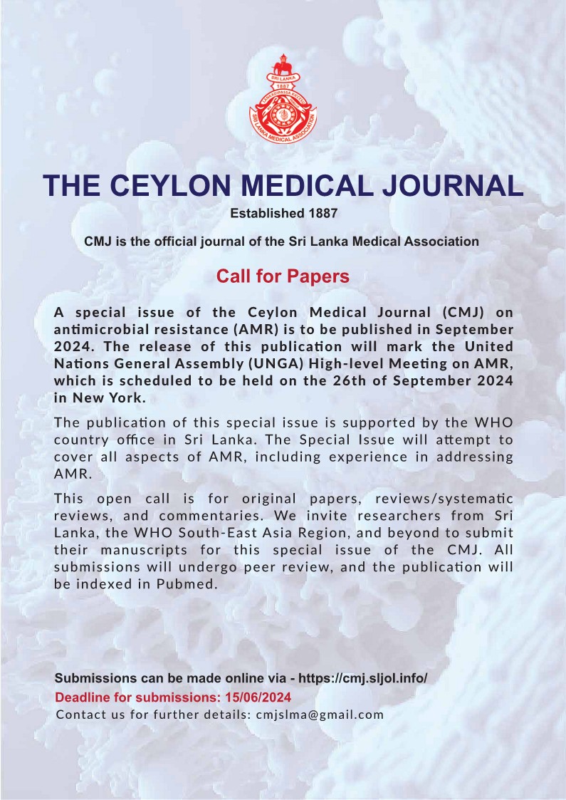Ceylon Medical Journal-Call for Papers