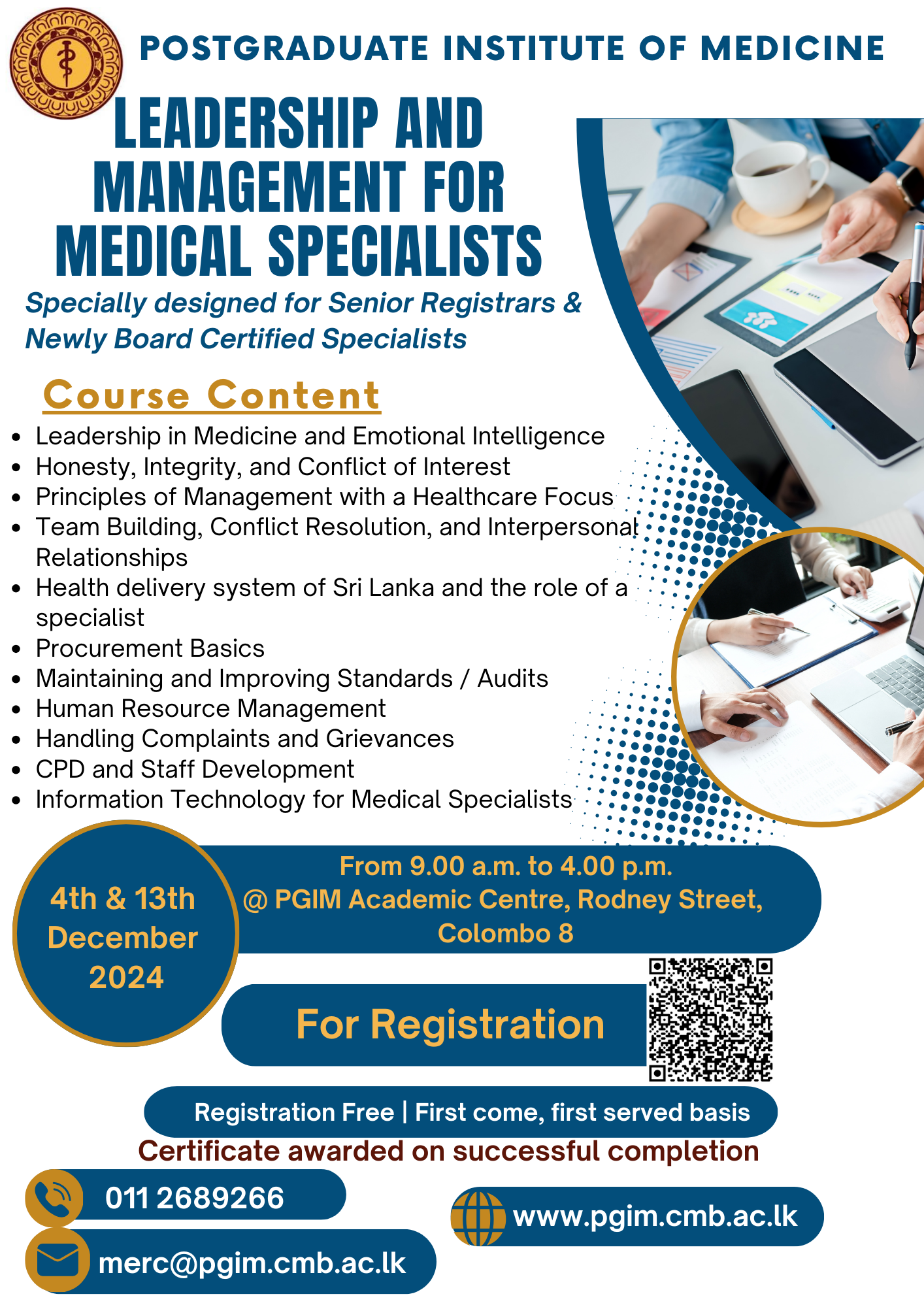 Leadership and Management for Medical Specialists